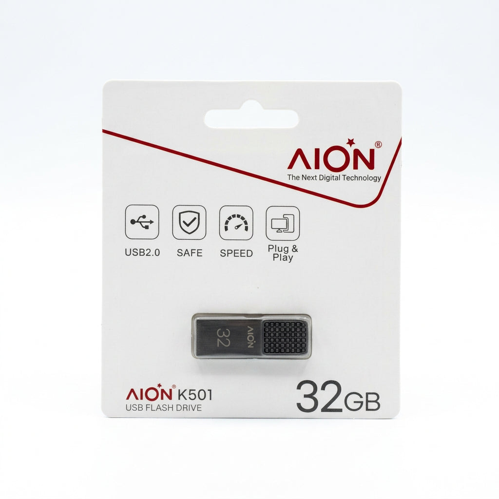 MEMORIA USB AION 32GB K501 2.0 METALICA