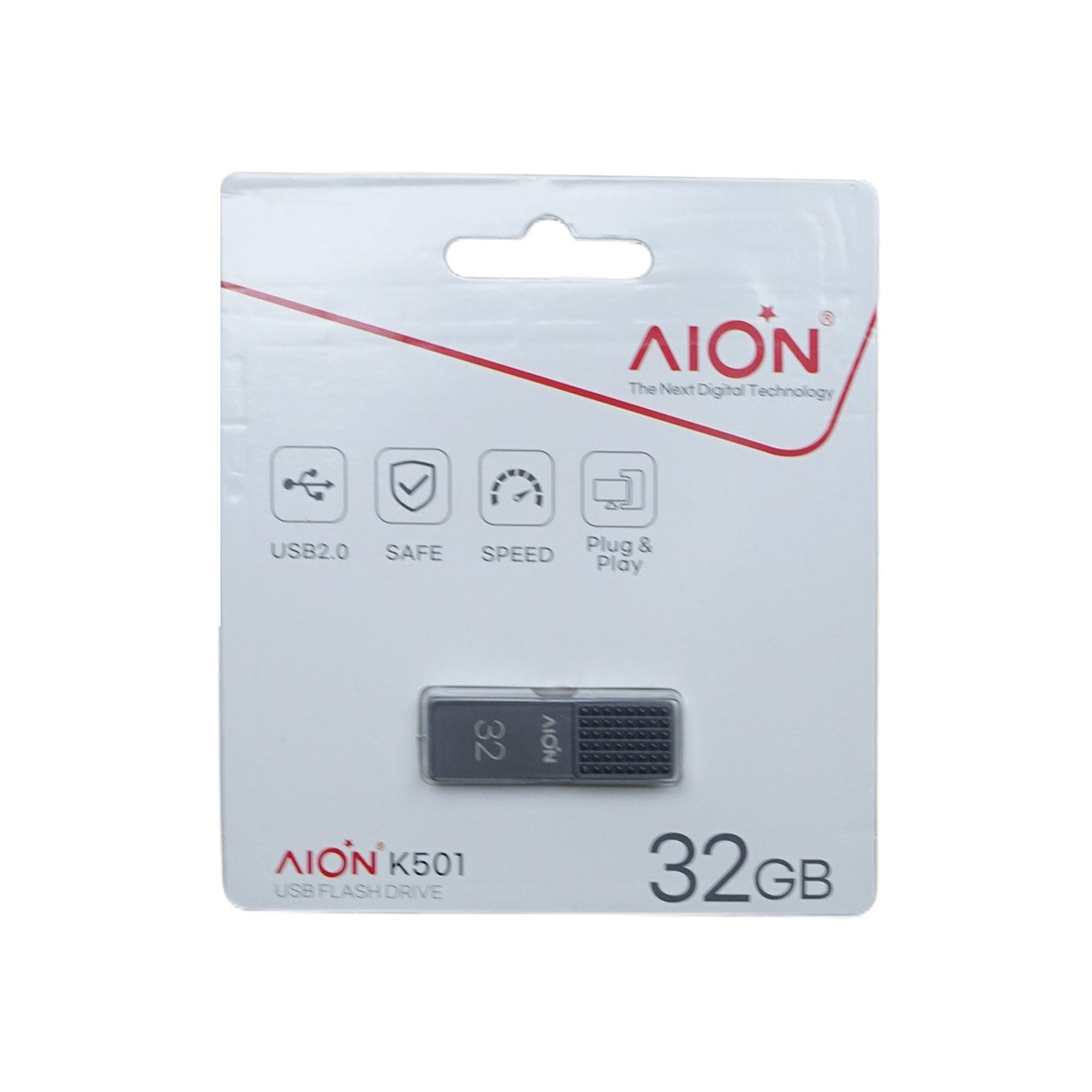 MEMORIA USB AION 32GB K501 2.0 METALICA