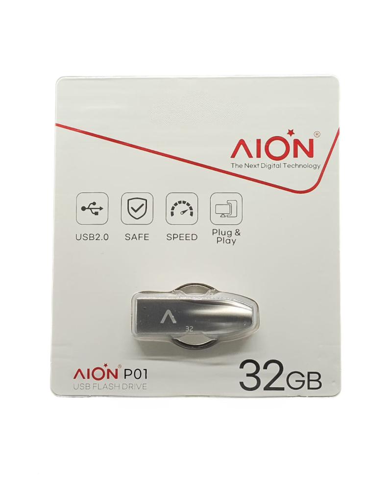 MEMORIA USB AION 32GB P01 2.0 METALICA LLAVERO