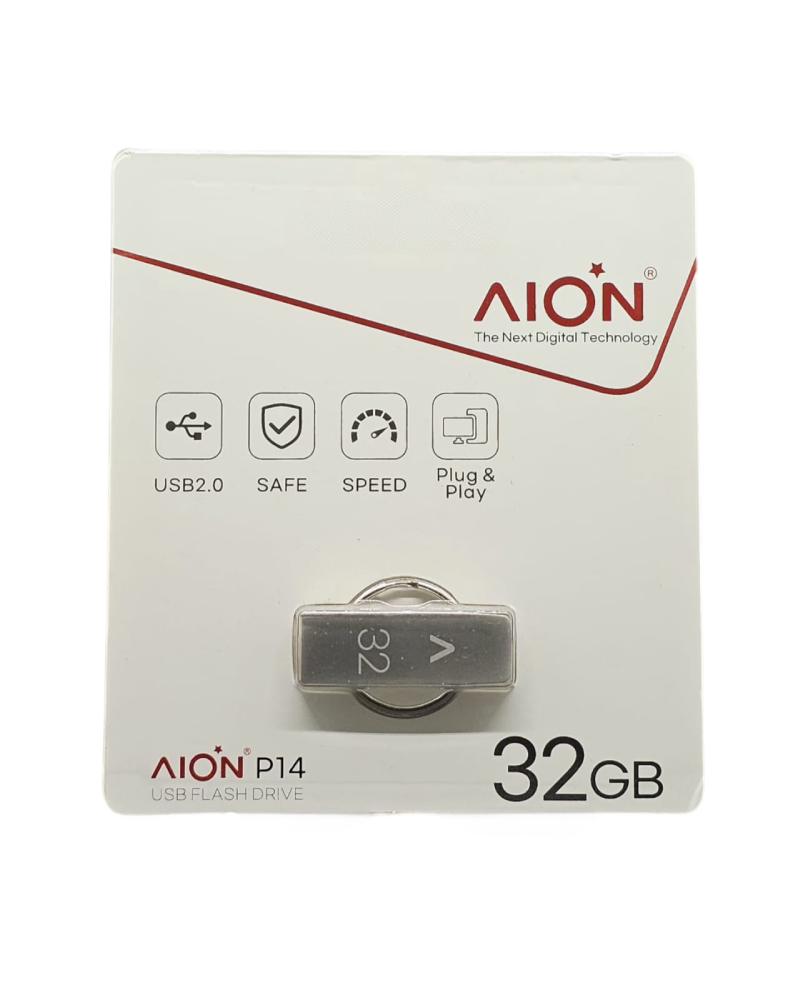 MEMORIA USB  AION 32GB P14 2.0 METALICA LLAVERO