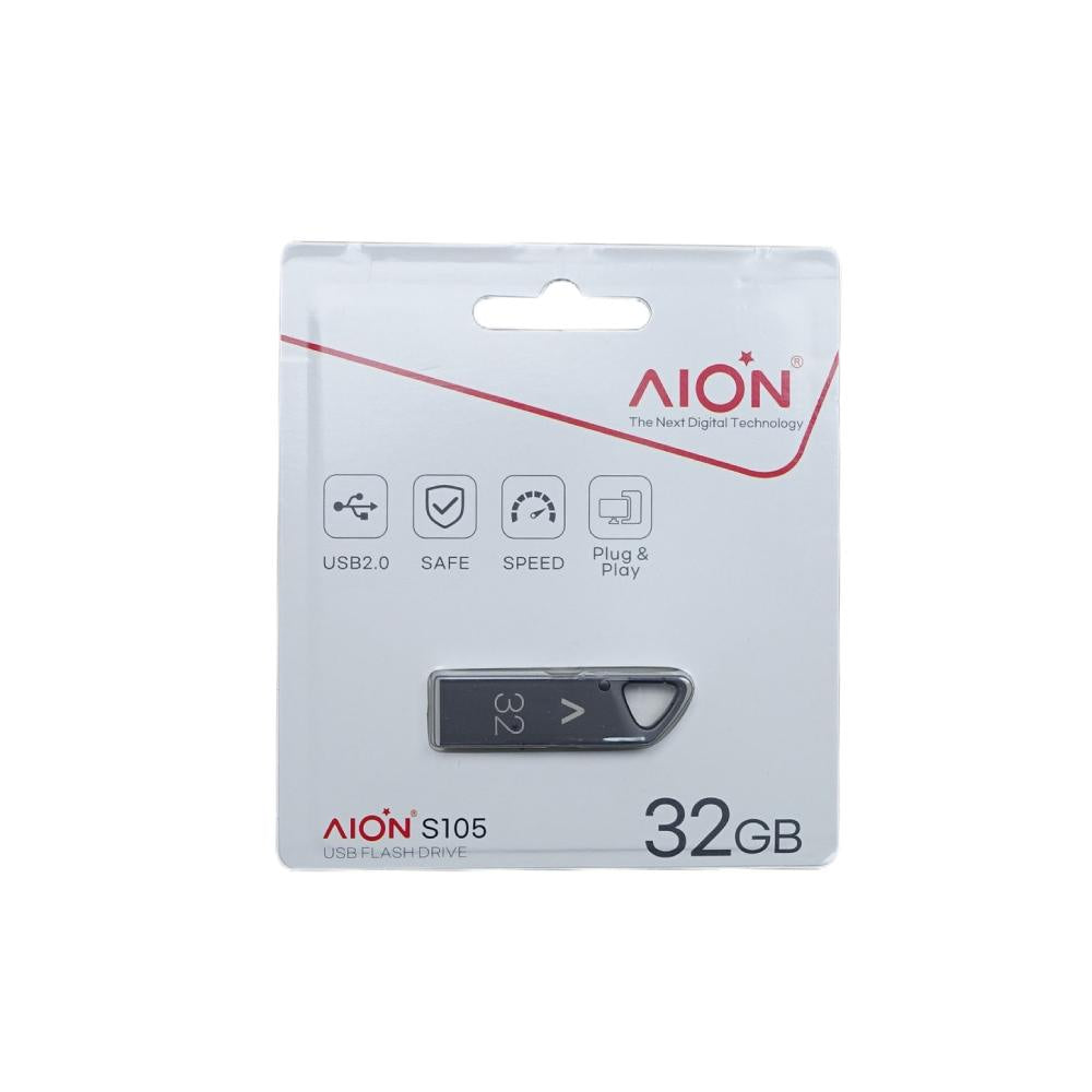 MEMORIA USB AION 32GB S105 2.0 METALICA