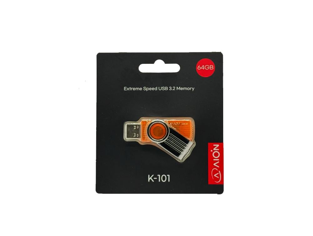 MEMORIA USB AION 64GB K101 3.2 PLASTICO COLOR  ORANGE