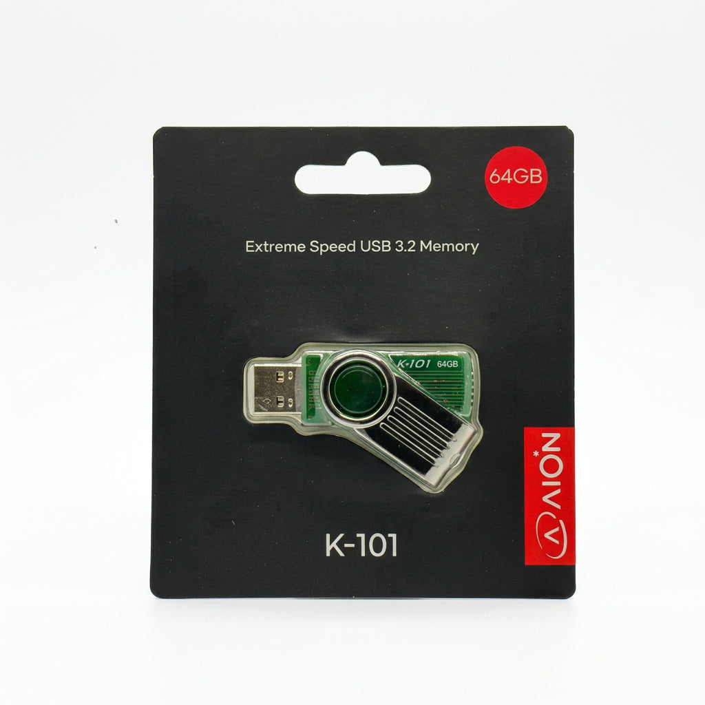 MEMORIA USB AION 64GB K101 3.2 PLASTICO COLOR  VERDE