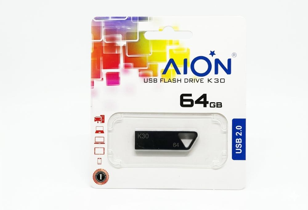 MEMORIA USB AION 64GB K30 METAL GLOSSY-CHROME