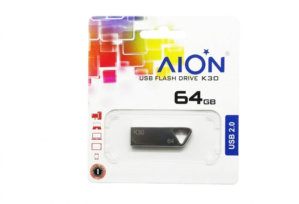 MEMORIA USB AION 64GB K30 NON-GLOSSY-SILVER