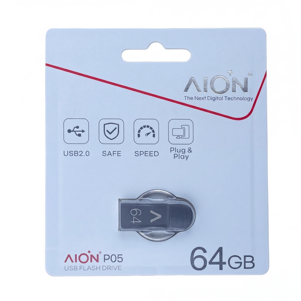 MEMORIA USB AION 64GB K501 2.0 METALICA