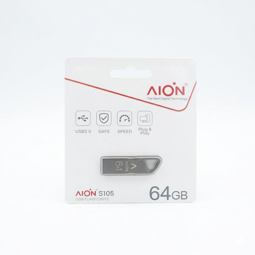 MEMORIA USB AION 64GB S105 2.0 METALICA