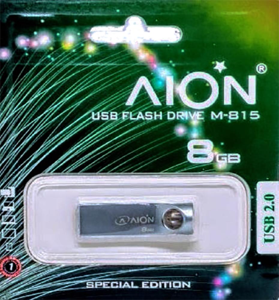 MEMORIA USB AION 8GB M815 METAL GLOSSY-CHROME