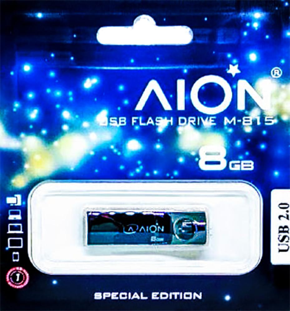 MEMORIA USB AION 8GB M815 METAL NON-GLOSSY-SILVER