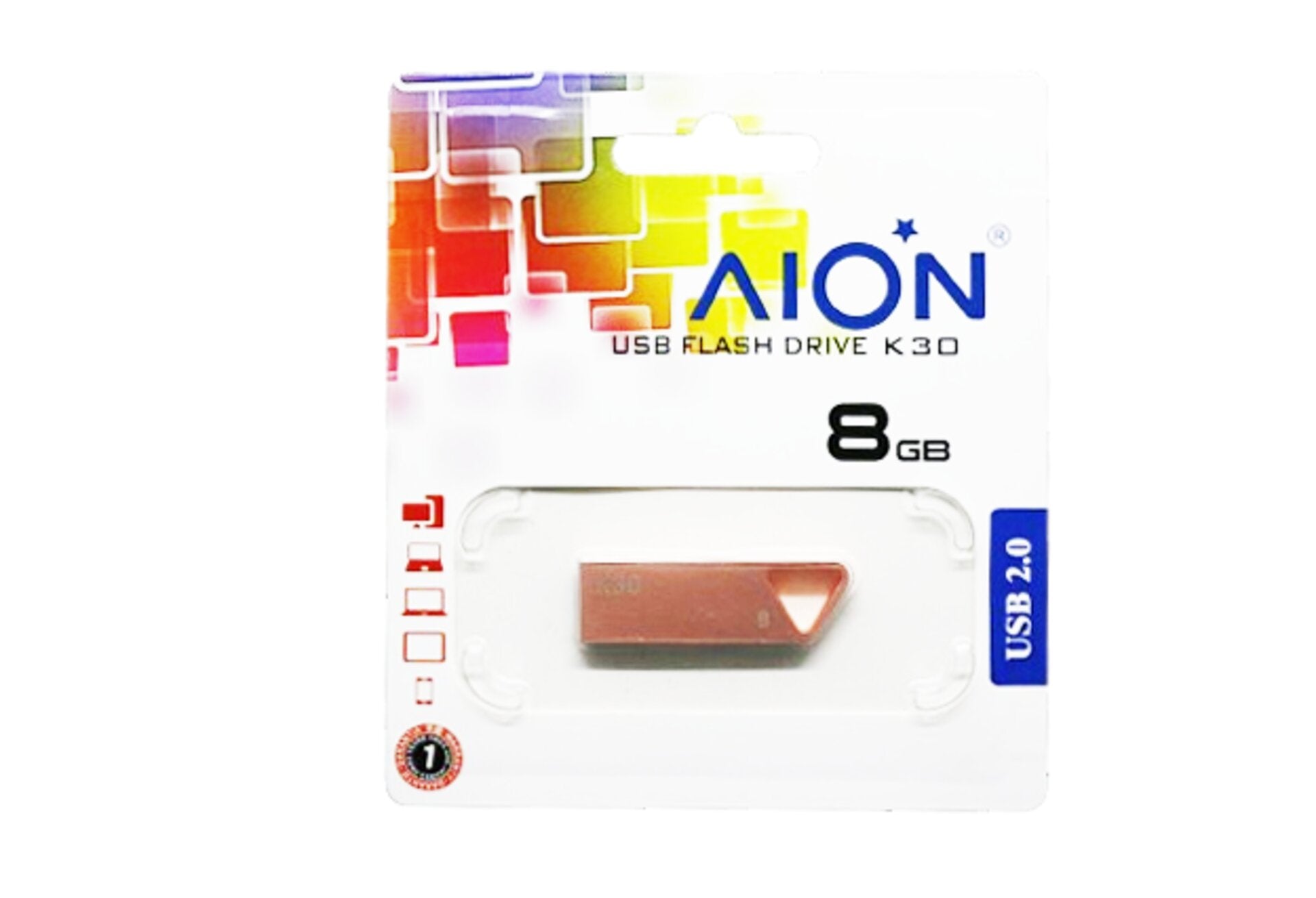 MEMORIA USB AION 8GB K30 METAL ROSY GOLD