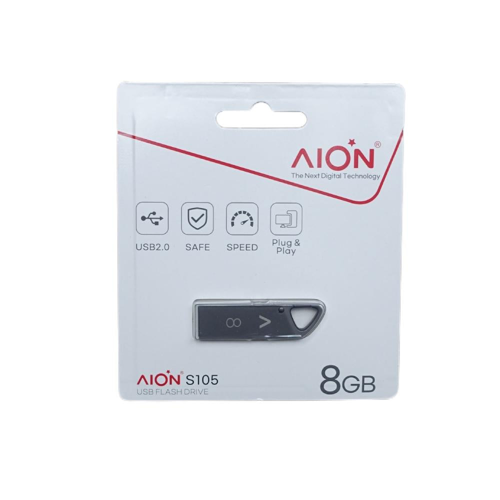 MEMORIA USB AION 8GB S105 2.0 METALICA