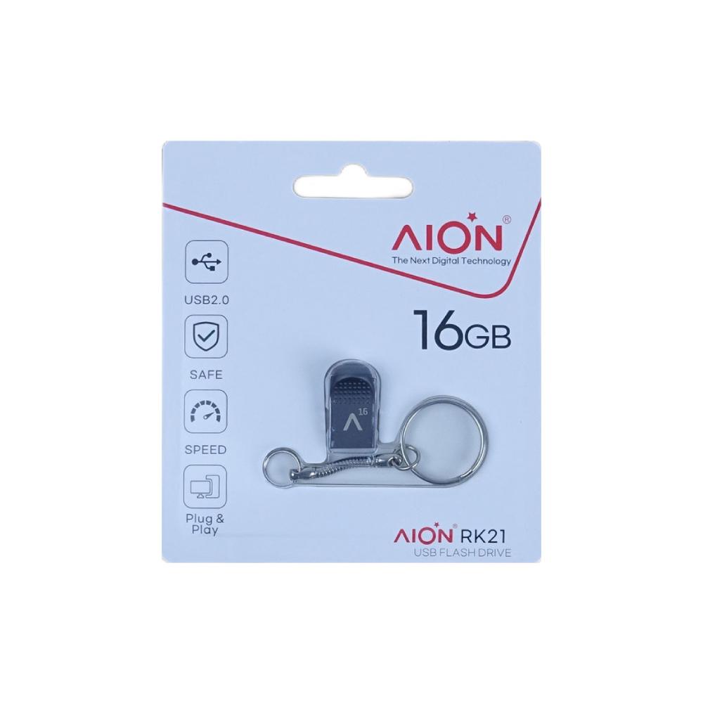 MEMORIA USB MINI AION 16GB RK21 2.0 METALICA LLAVERO