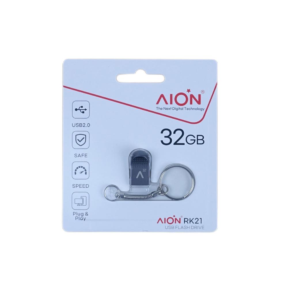 MEMORIA USB MINI AION 32GB RK21 2.0 METALICA LLAVERO