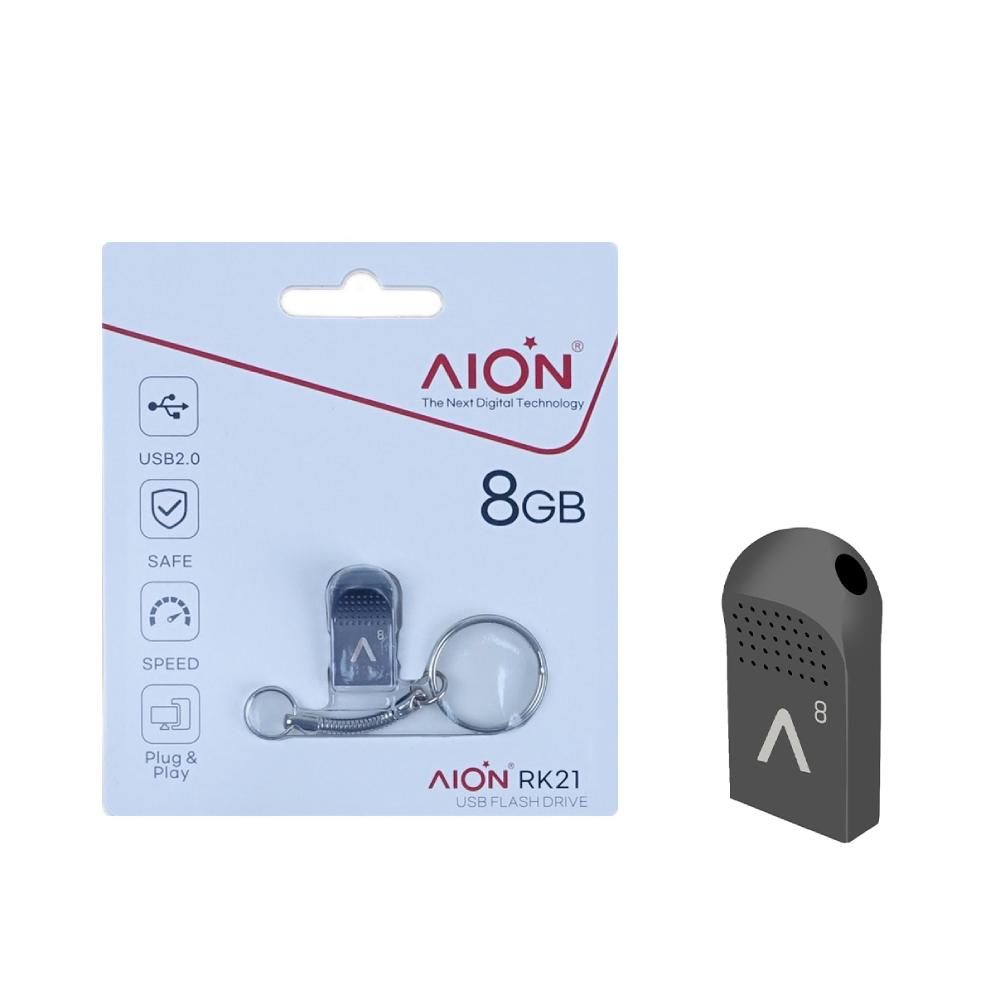 MEMORIA USB MINI AION 8GB RK21 2.0 METALICA LLAVERO