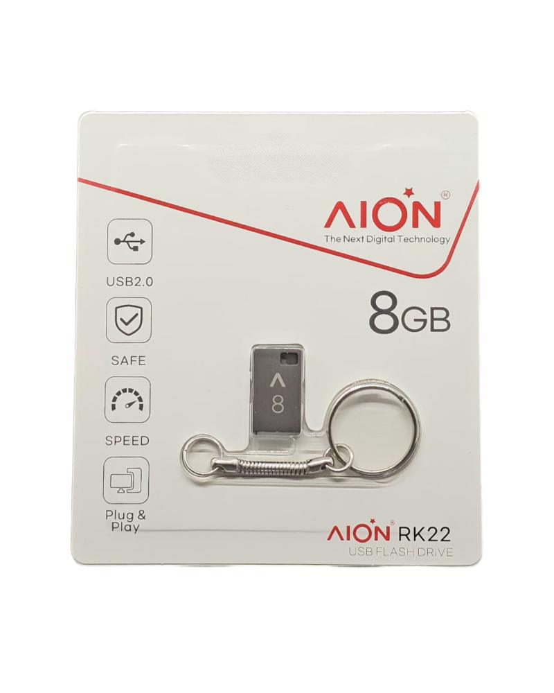 MEMORIA USB MINI AION 8GB RK22 2.0 METALICA LLAVERO