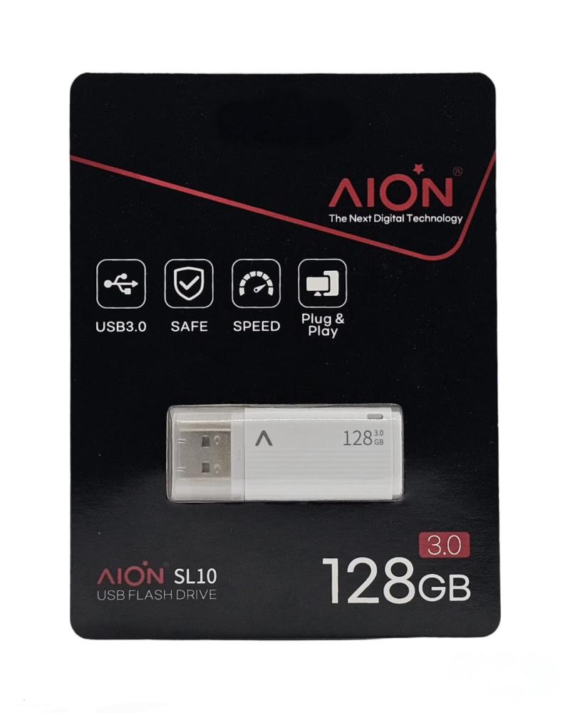 MEMORIA USB SL20 AION 128GB 3.0 METAL PLATA USB/C 3.0