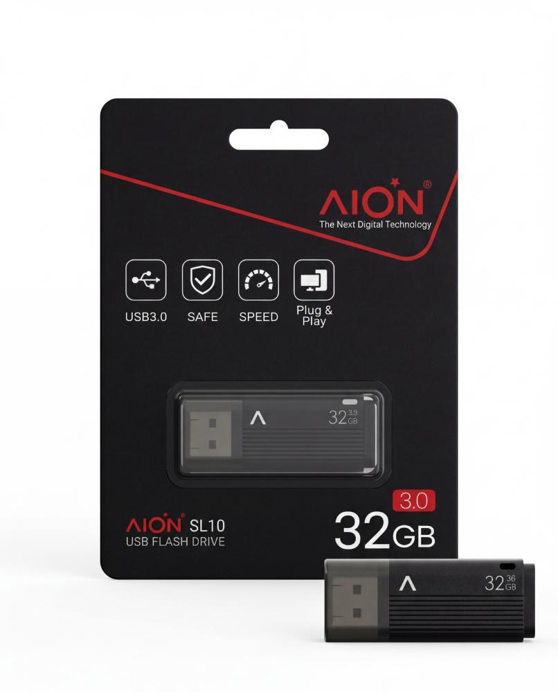 MEMORIA USB SL20 AION 32GB 3.0 NEGRO USB 3.0