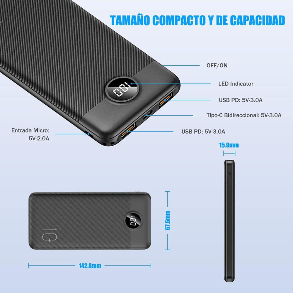 POWER BANK AION VP-1105 10000 mAh QUALCOMM