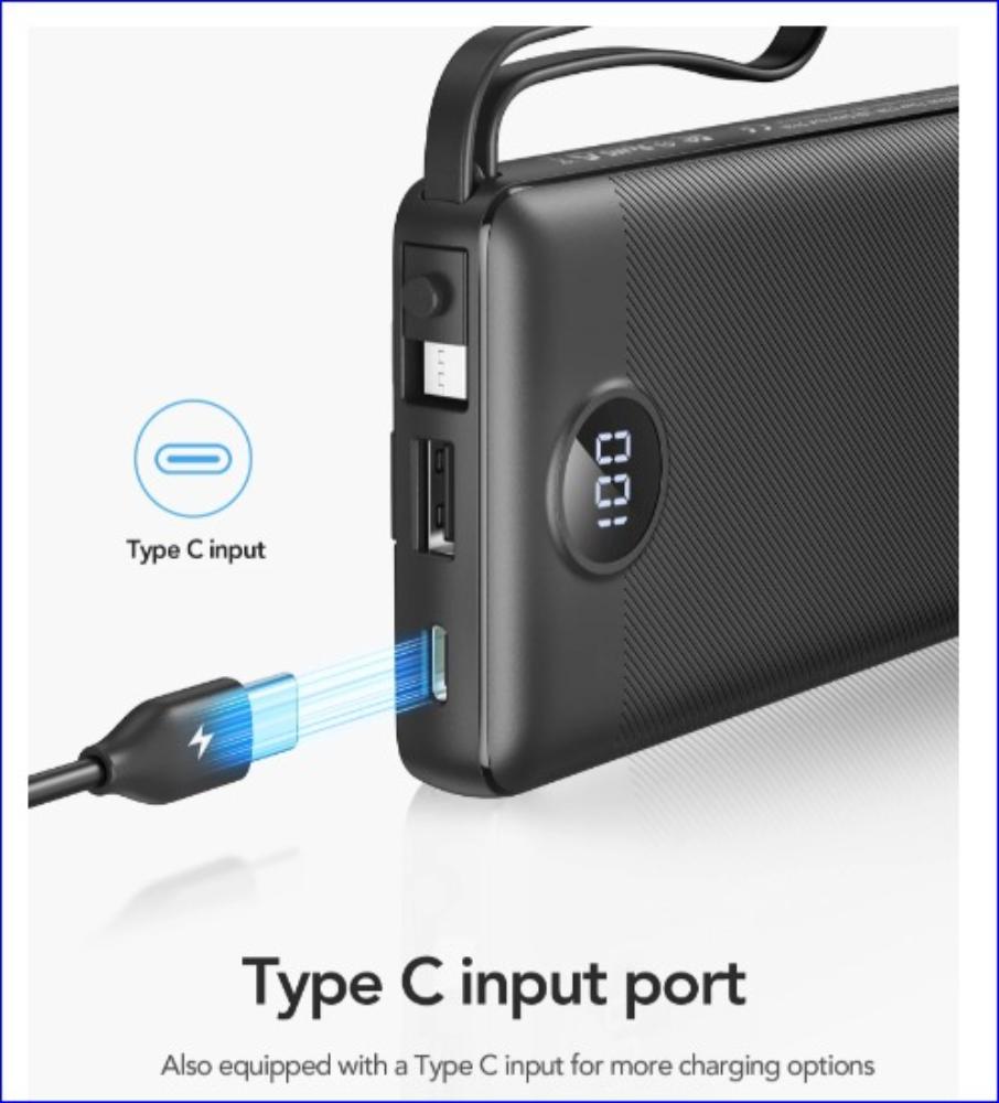 POWER BANK AION VP-1105 10000 mAh QUALCOMM