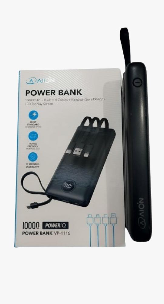 POWER BANK AION VP-1116 10000 mAh 4 CONECTORES