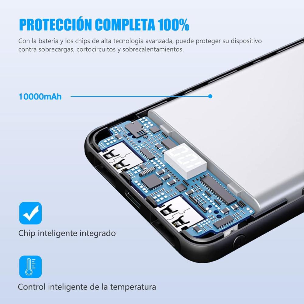 POWER BANK AION VP-1116 10000 mAh 4 CONECTORES