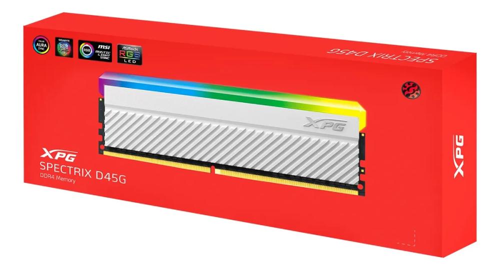 Ram Adata Spectrix Xpg Ddr4 D45g 8gb 3600mhz Gamer Rgb White
