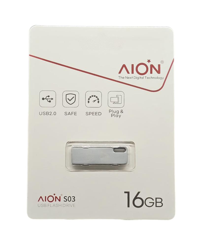 MEMORIA USB S03 AION 16GB 2.0 METAL