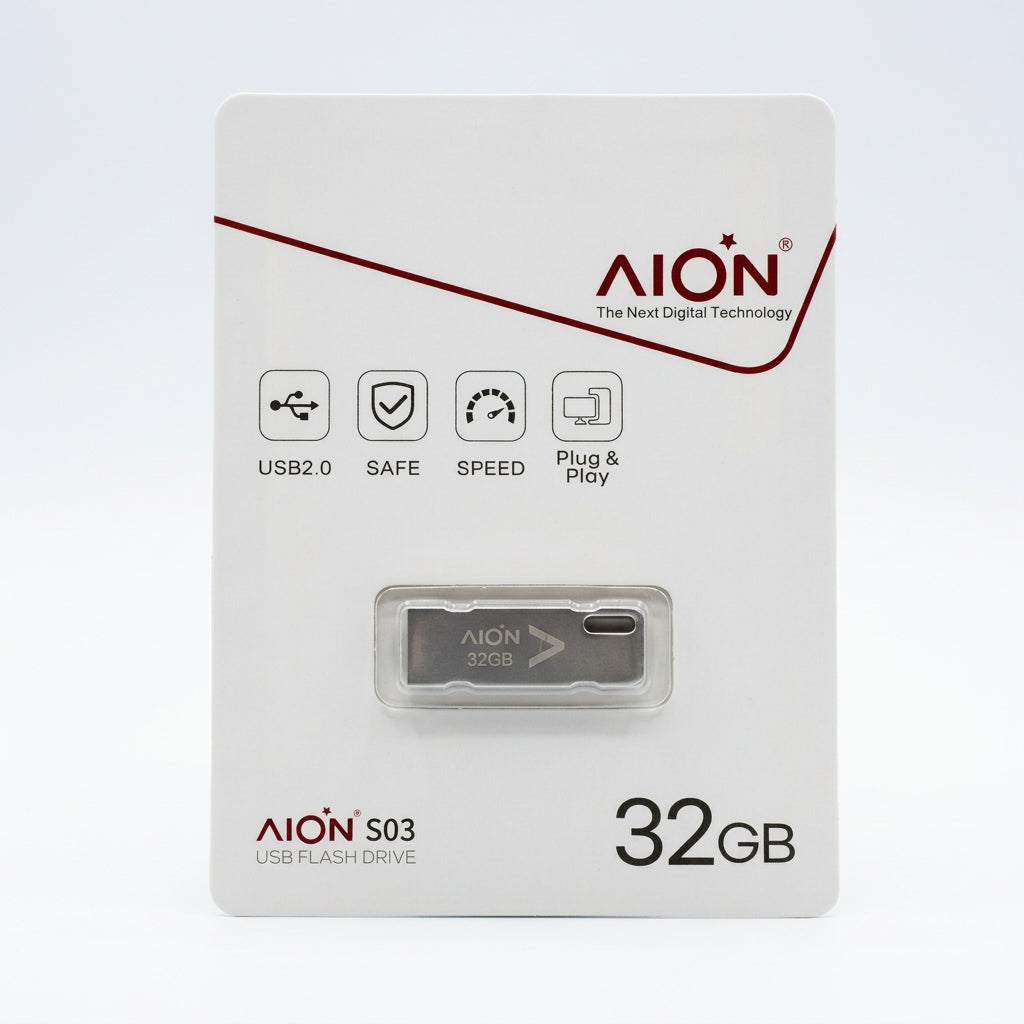 MEMORIA USB S03 AION 32GB 2.0 METAL