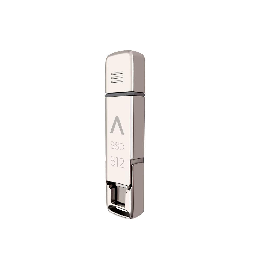 SSD MINI AION NBP1000 256GB USB-C 500MB/S USB 3.0 PLATA