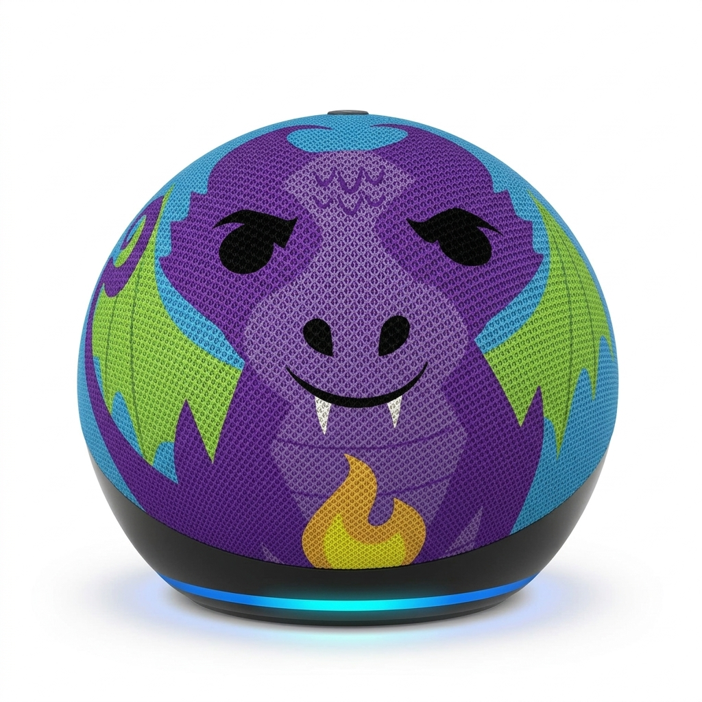 Bocina Alexa Echo Dot Kids Dragón