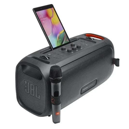 BOCINA JBL PARTYBOX ON-THE-GO ESSENTIAL CON MICROFONO